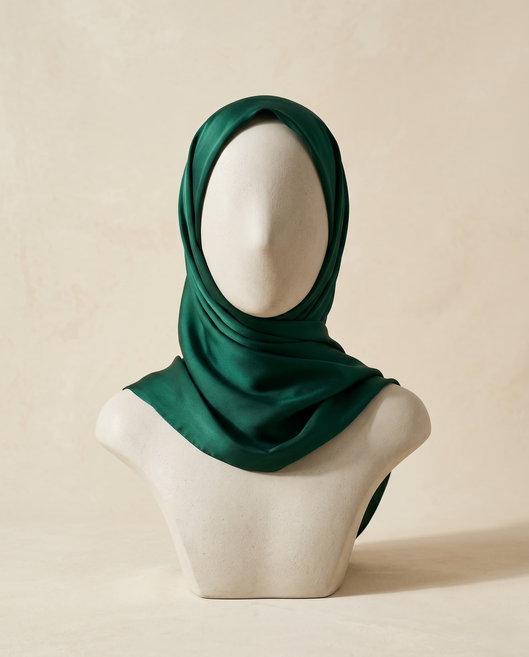 Silk tarha on display